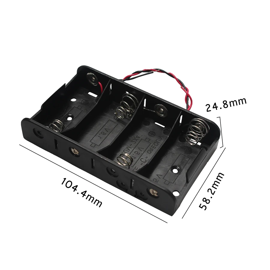 Держатель для аккумулятора 50 шт. коробка аккумуляторов размера C с проволочными