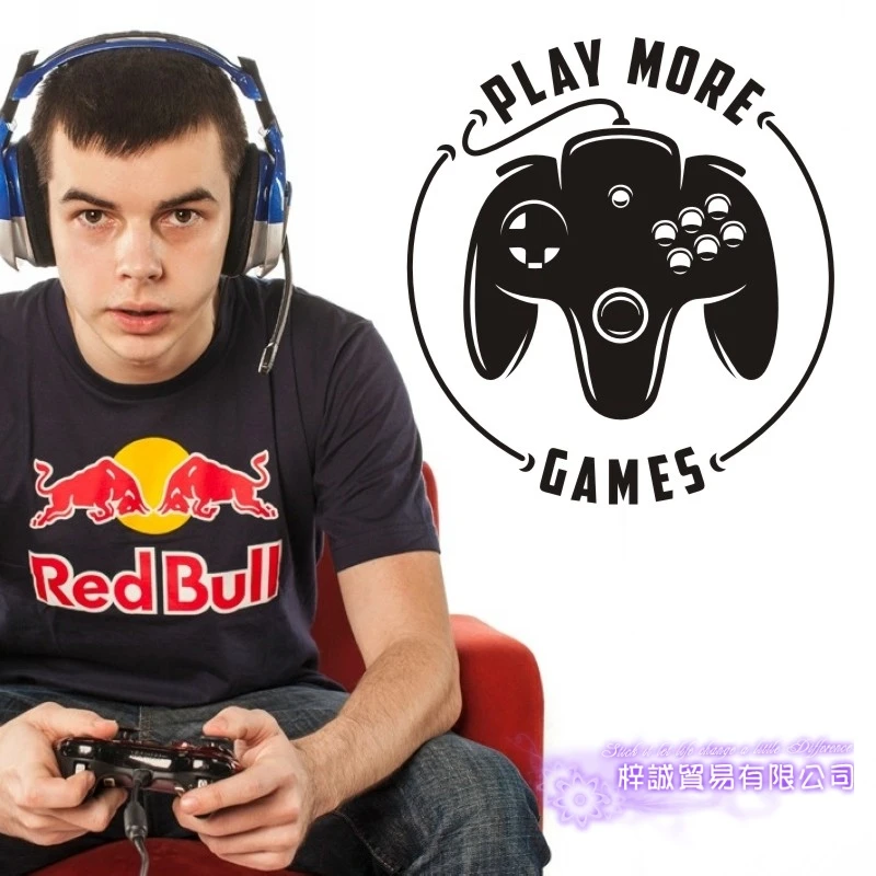 Игра наклейка на ручку Видео игровой контроллер Стикеры играть плакаты тематики