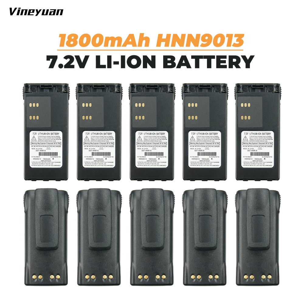 10 шт. литий ионный аккумулятор HNN9013 для Motorola HT750 HT1225 HT1250 HT1550 PRO7150 PRO9150 GP328 GP320 GP340 GP380