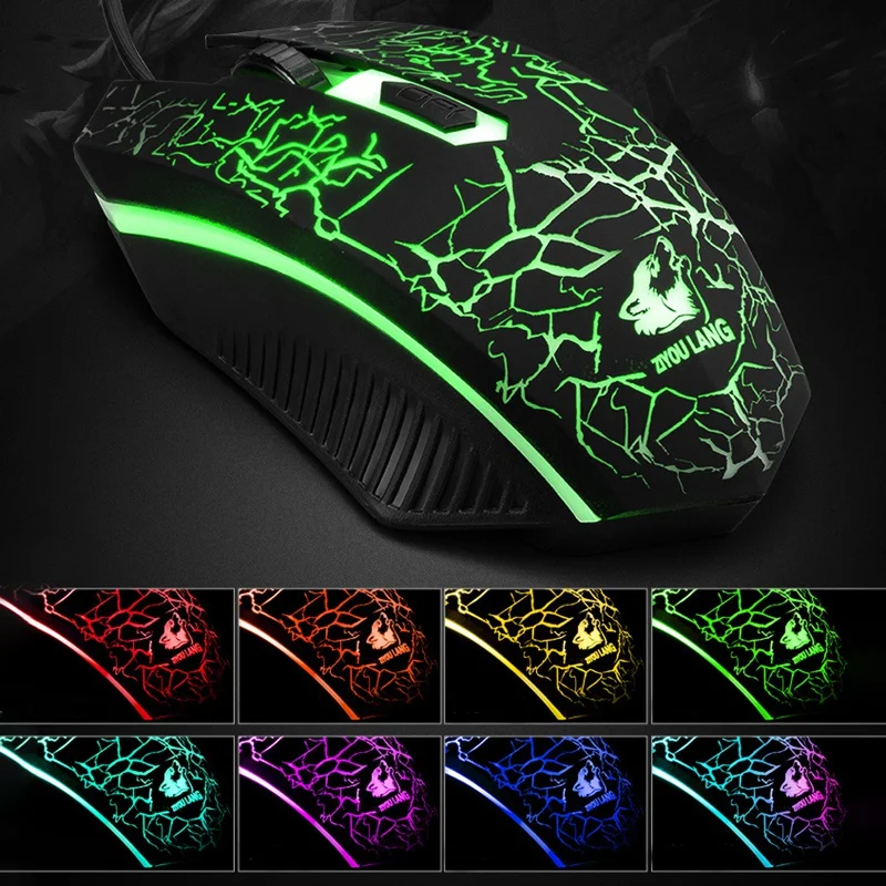 

ZIYOU LANG Gaming Russian Keyboard And Mouse Set T5 Wired Led Rainbow Backlight Usb Ergonomic Colorful For Pc Laptop For Tablet