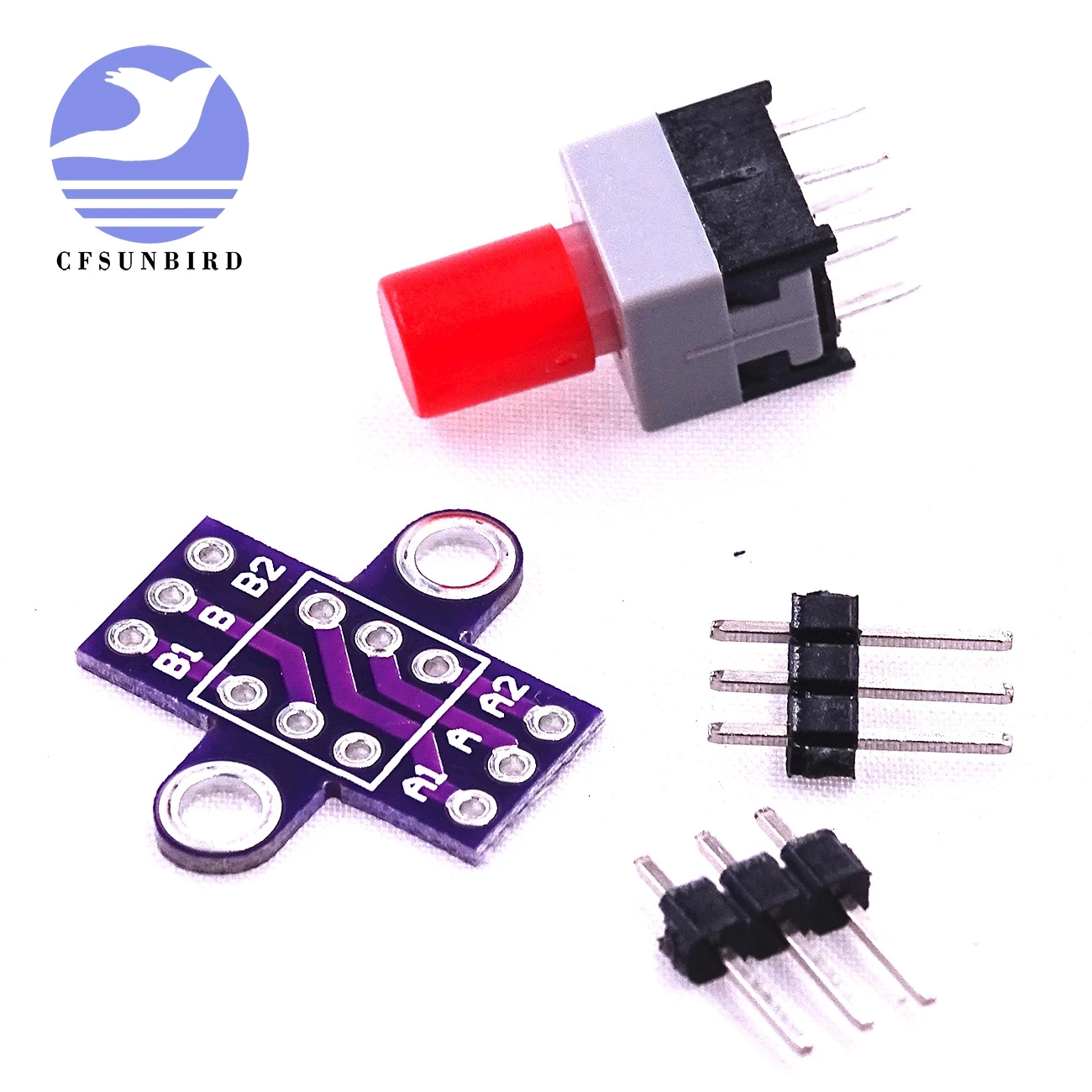Самоблокирующийся переключатель с замком двойной DIY Kit Обучение мастерству Мини