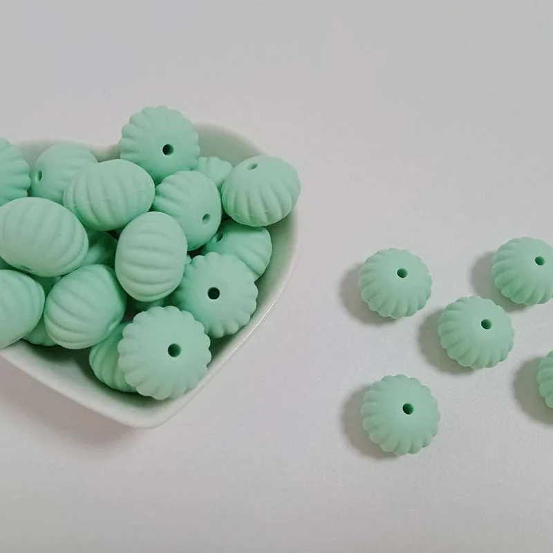 Силиконовые бусины в виде тыквы 15 мм|Детские прорезыватели| |