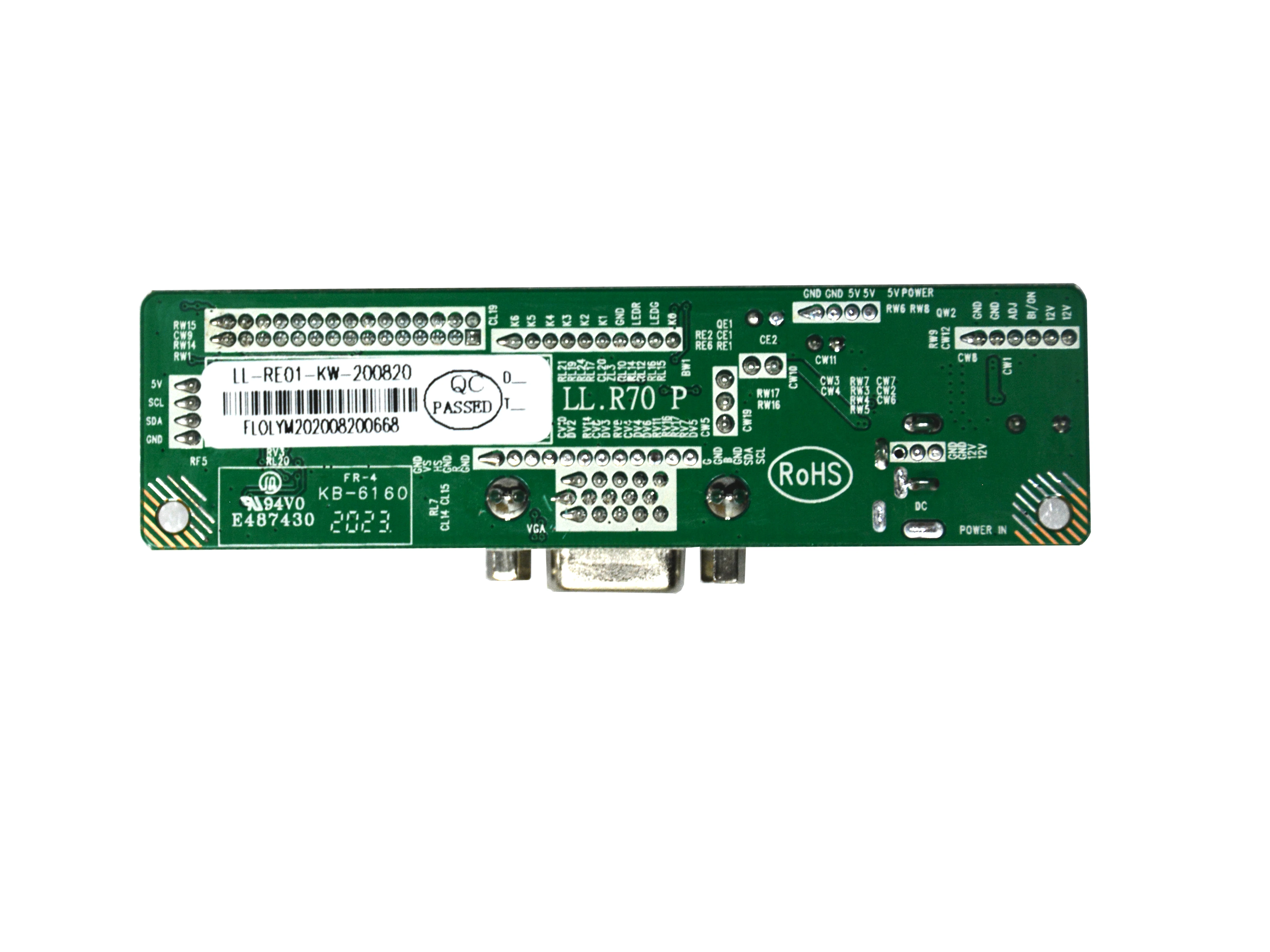 V.M70A VGA LCD Controller Board For 17.1 Inch 1440X900 WXGA+ LM171WX3 2CCFL LVDS Motherboard Kit with 5-KEY Keypad Easyt to DIY |