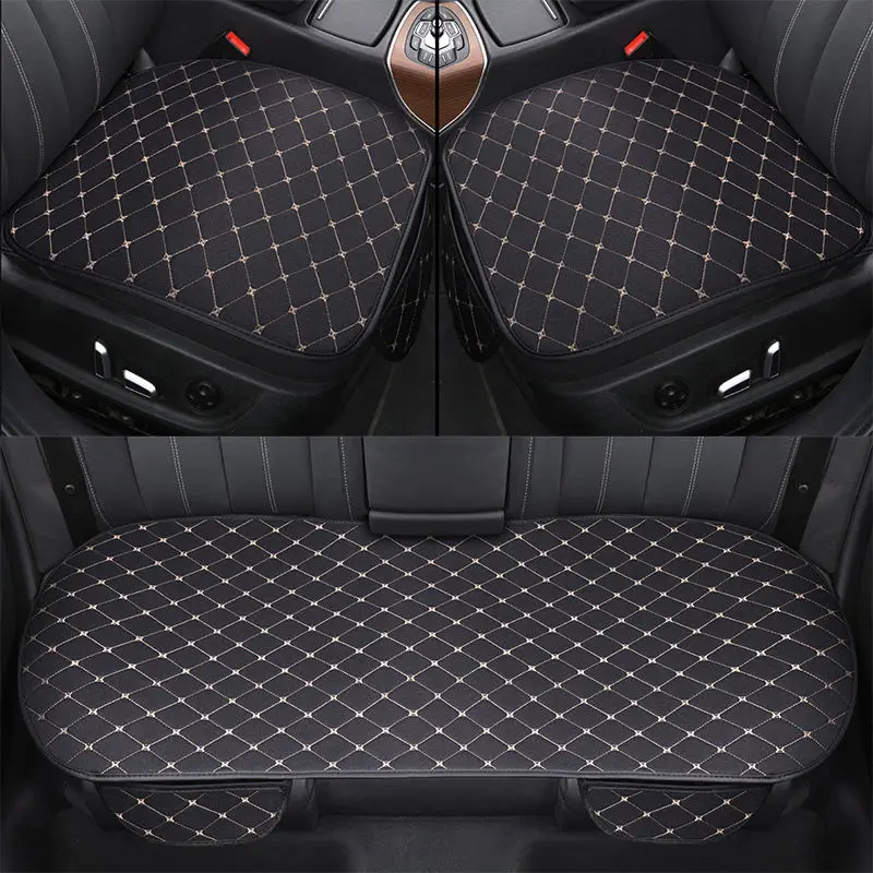 Чехлы на автомобильные сиденья всесезонные льняные накидки передние и задние |