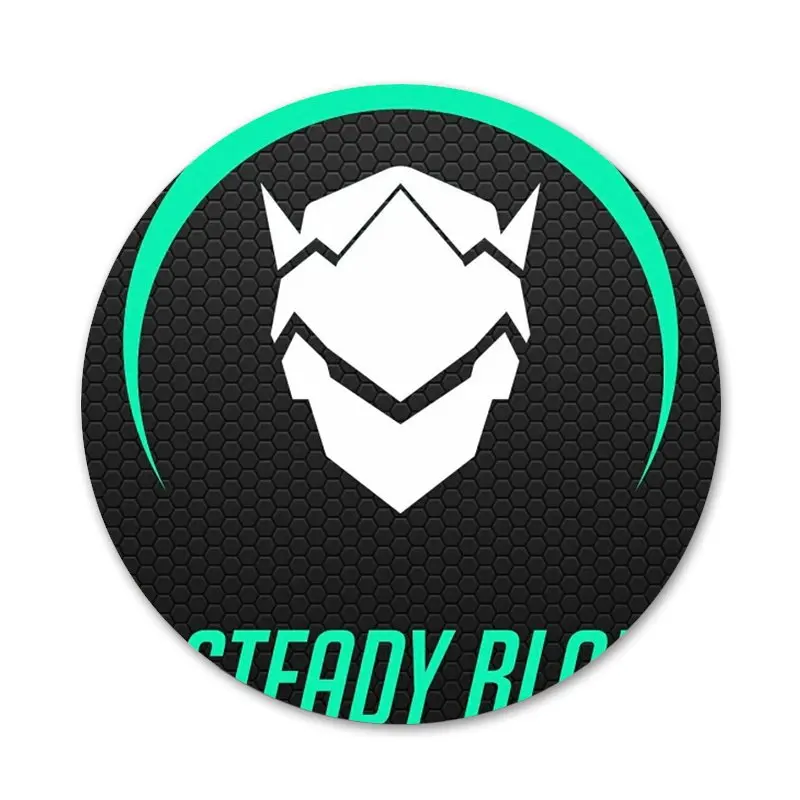 Игровые значки Overwatchs 58 мм с логотипом металлические для украшения одежды и