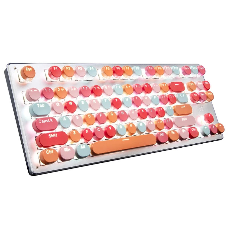 

87-Key Bluetooth Mechanical Keyboard Wireless Bluetooth Three-Mode Tablet Phone Computer Gaming Keyboard