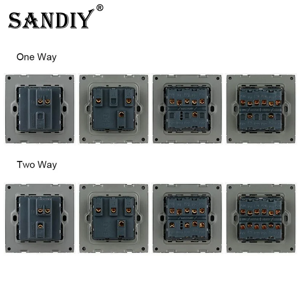 86 скрытый настенный выключатель в скандинавском стиле полностью пластиковая