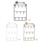 Металлический настенный крючок в современном стиле, железная вешалка с 11 крючками, держатель для ключей, стеллаж для хранения пальто, шляп, украшение для дома, держатель-Органайзер