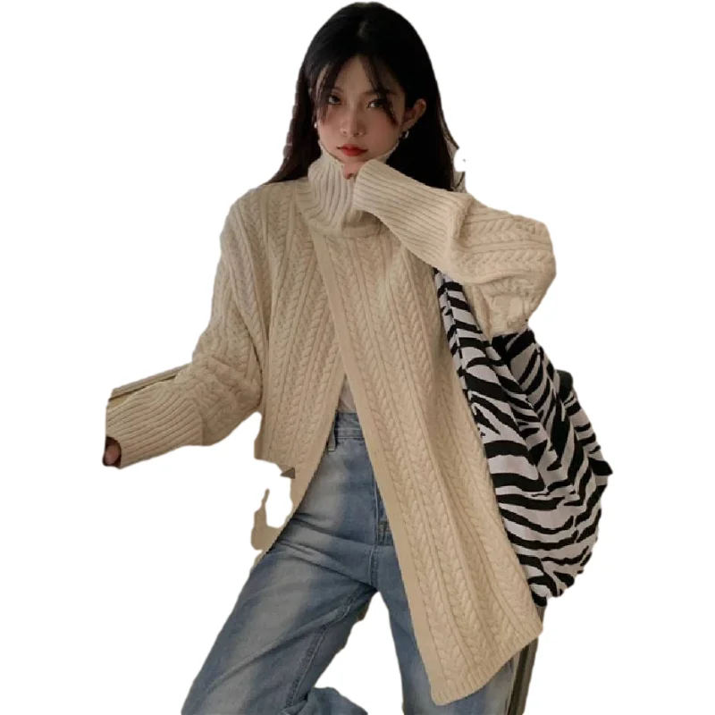 

New Female Sweater Women Winter Pullover Knitting Overszie Long Sleeve Girls Tops Loose Sweaters Knitted Outerwear Thin Sexy