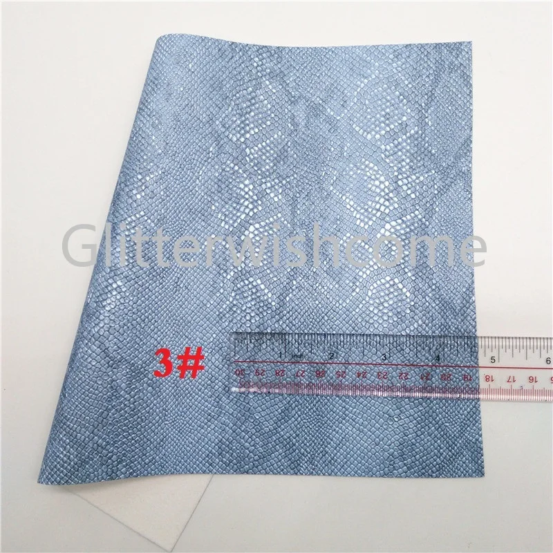 Винил Glitterwishcome размера A4 21 х29 см для бантов металлическая змеиная кожа