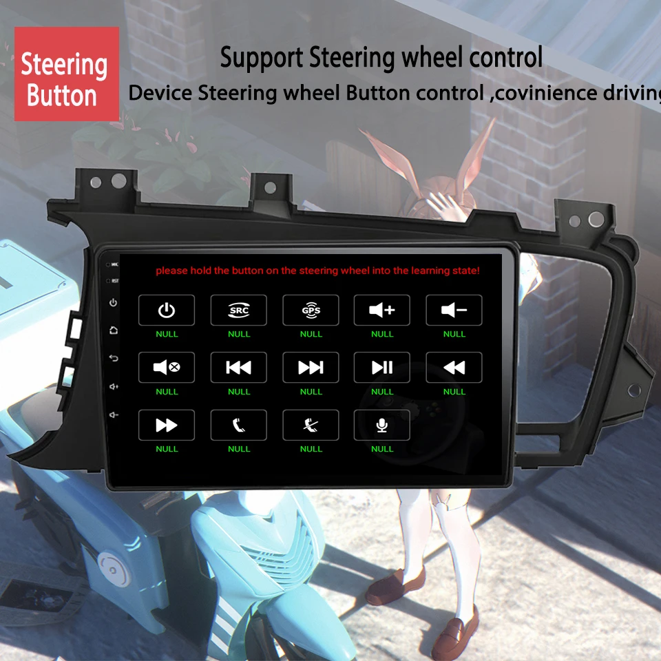 Автомобильный GPS плеер 9 дюймов Android 10 0 для Kia K5 2011 2015 с IPS экраном восьмиядерным