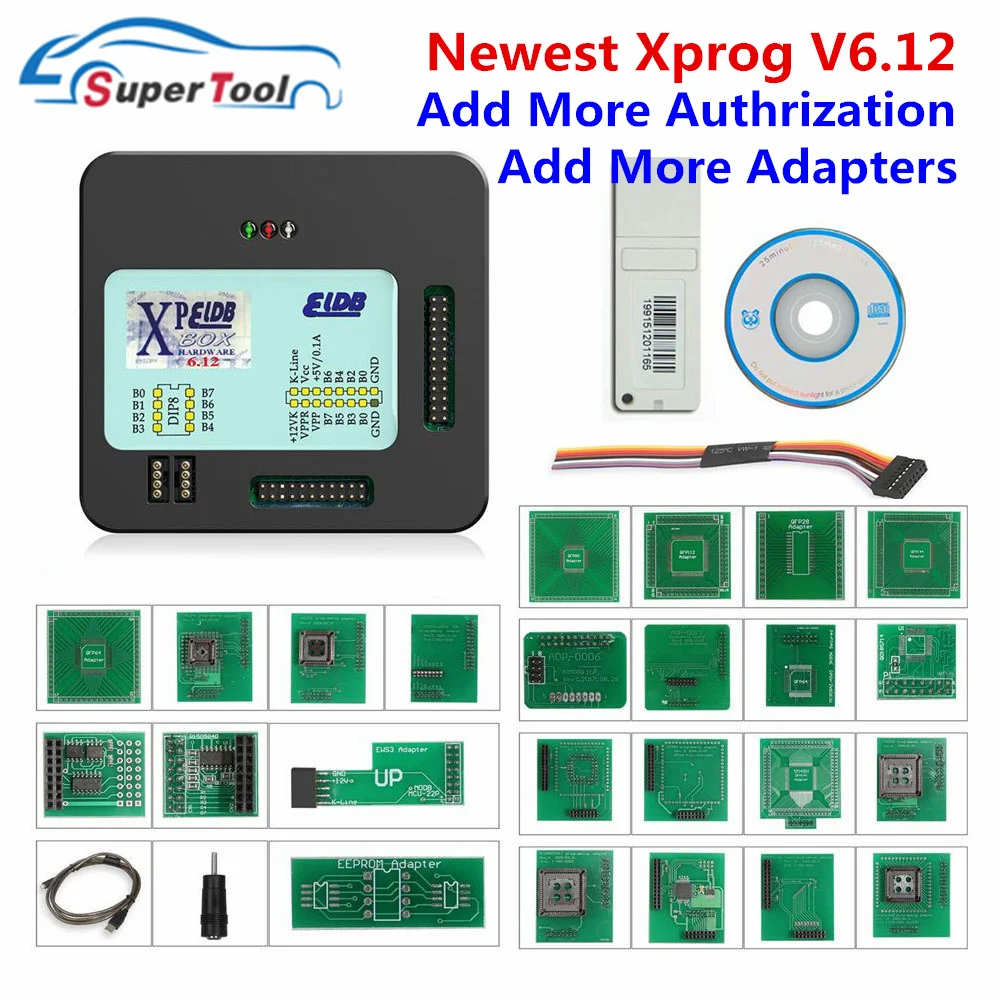 Xprog V6.12/V5.72/V5.86 X Prog M Box 5 55 V6.12 автоматическая Настройка микросхемы ECU интерфейс Progammer