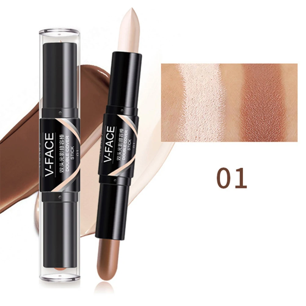 2 в 1 балка для контура лица с двойной головкой|Бронзеры и хайлайтеры| |