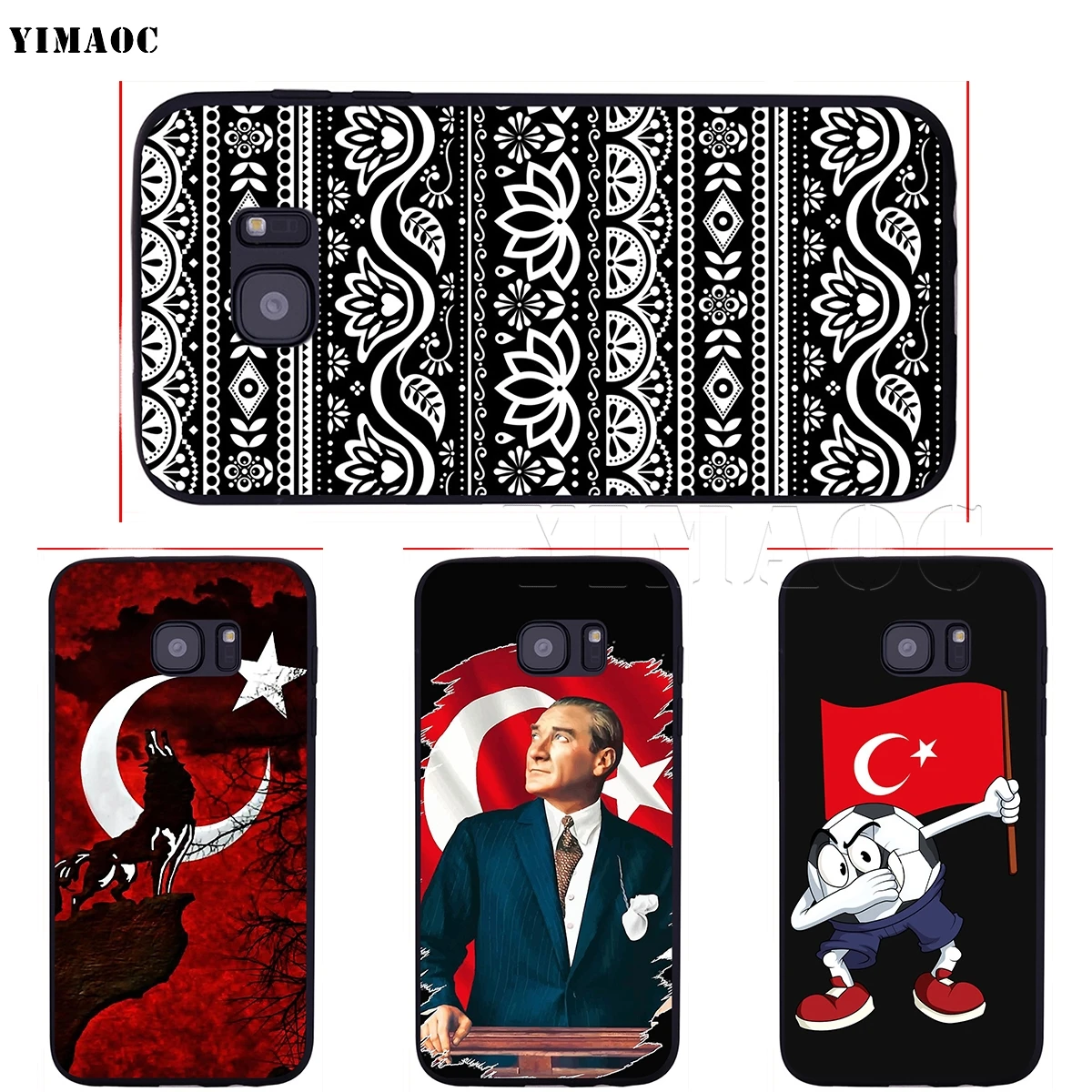 Чехол YIMAOC с турецким флагом для Samsung Galaxy A10s A20s A30s A40s A50s Note 10 Plus A2 J4 J6 J7 J8 Core