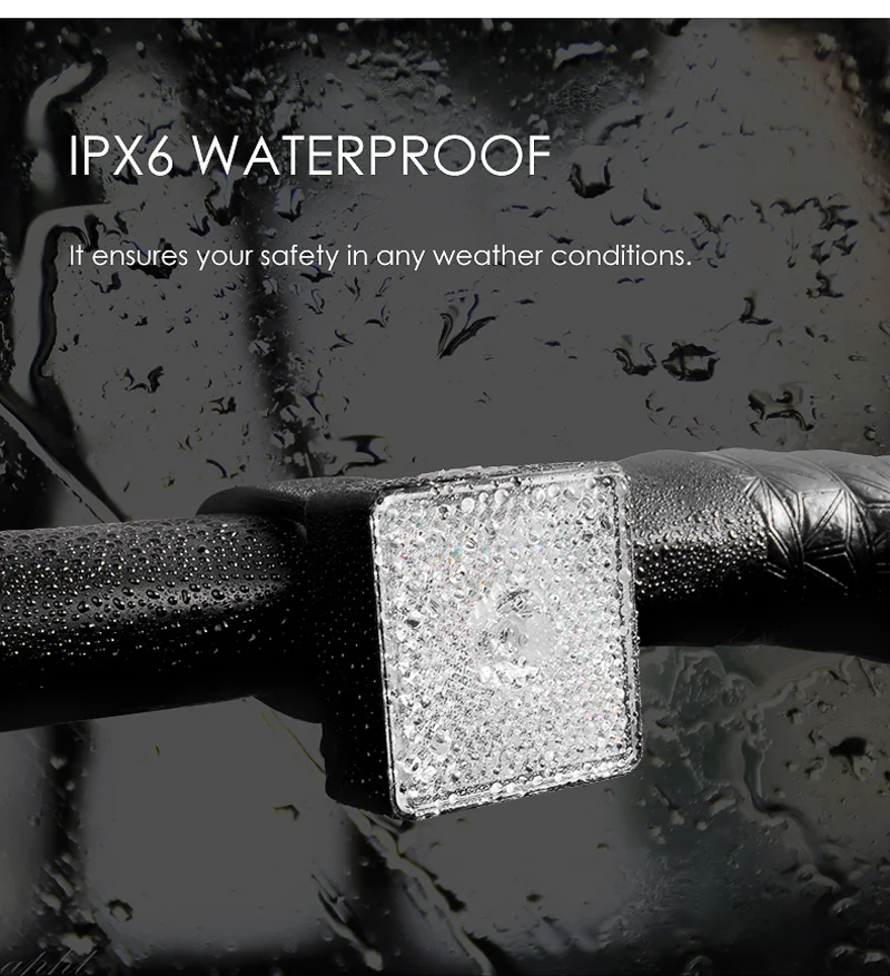 GACIRON умный Предупреждение ющий светильник велосипедный передний Задний защитный