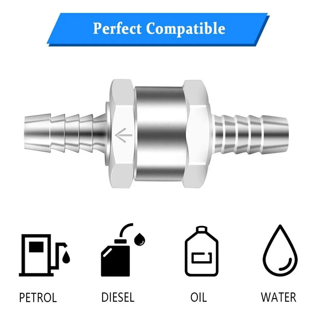 

8mm Check Valve Accessories Fuel Non Return Check Valve Fuel Pipe Tube Hose