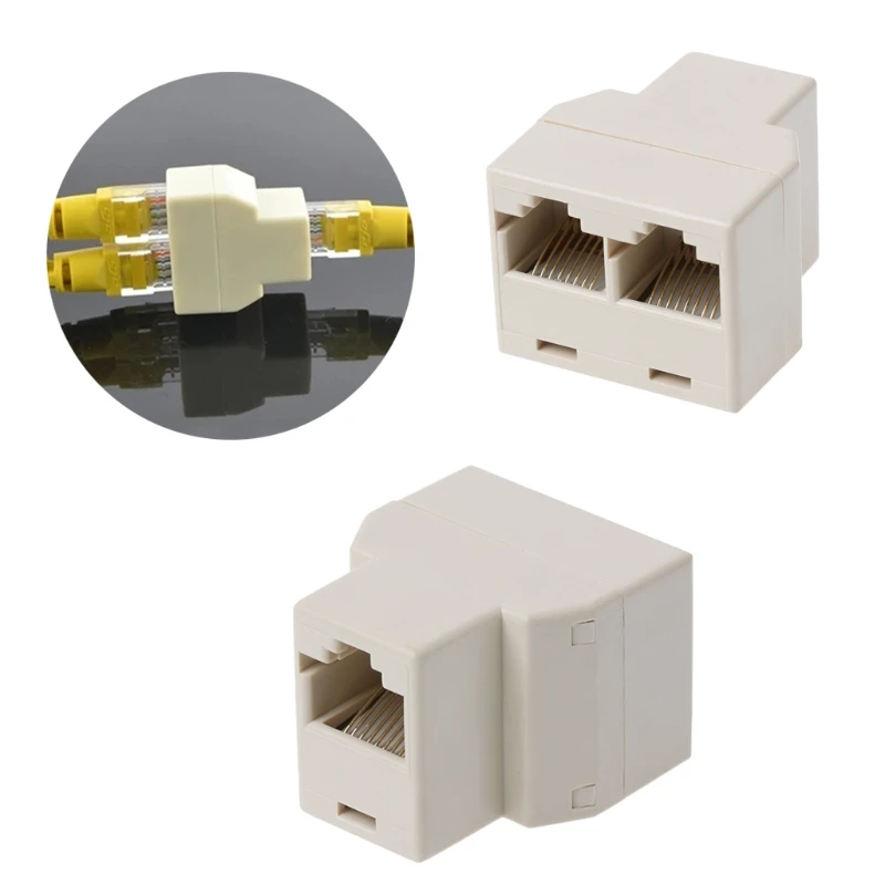 Высококачественный адаптер соединителя RJ45 CAT5 CAT5E Network Ethernet 1to2 | Обустройство дома