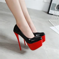 2020 new super high heels women shoes sexy platform pumps patent leather stiletto party wedding bridal shoes size 35 42