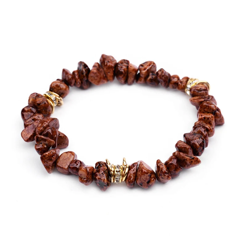 Популярный разноцветный браслет jinzeyi с натуральными кристаллами оригинальные