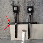 Инструмент для перфорации стекла из алюминиевого сплава, многоугольная измерительная шестиугольная линейка, позиционный локатор, универсальная черепица для выравнивания линий