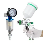 HVLP пистолет Мощность инструмент 600 мл 1,41,72,0 мм сопло гравитационный краскопульт Краски профессиональный воздушный авто ремонт пневматический инструмент