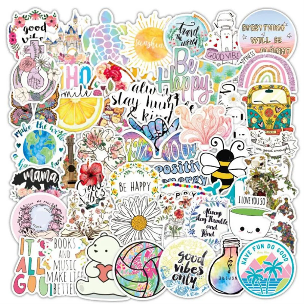 

10/30/50 PCS Cartoon Comic Diary Guitar Waterproof Graffiti Luggage Laptop Skateboard Toy Decoration Sticker Wholesale