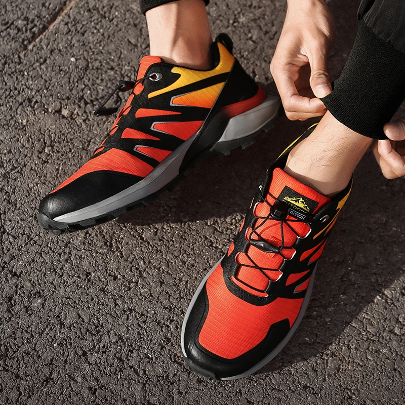 spesifikasi Sepatu Pria Seri Solomon Sneakers Antiselip Tahan Air Tahan Ledakan Sepatu Olahraga Bersepeda Lari Hiking Untuk Pria 40-47