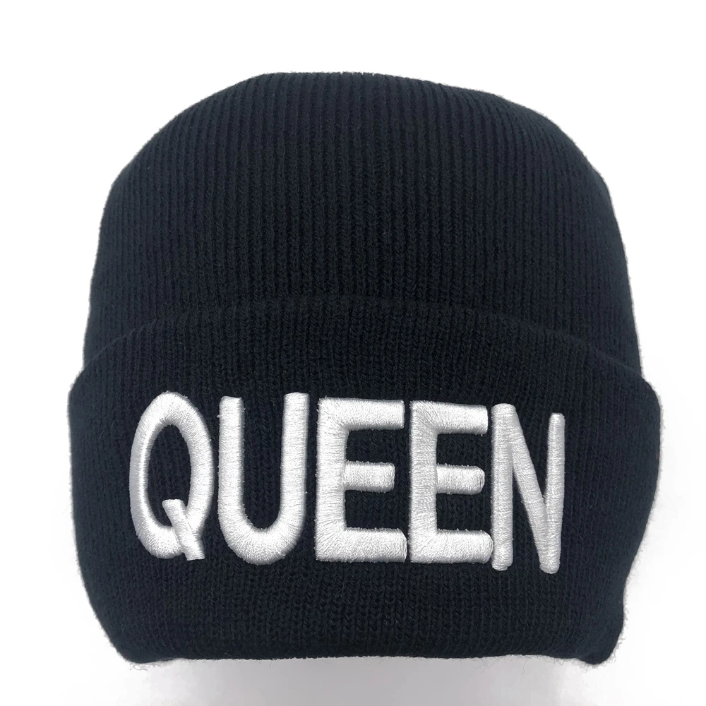 KING QUEEN, зимние шапки для женщин, Новые Вязаные шапки, одноцветные милые шапки для девочек, осенние женские шапки, теплые шапки, женские повседневные Шапки