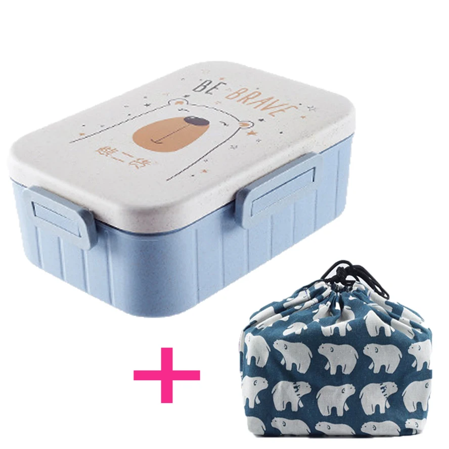 Bento Box прямоугольный контейнер для еды с подогревом офисный Рабочий ланчбокс