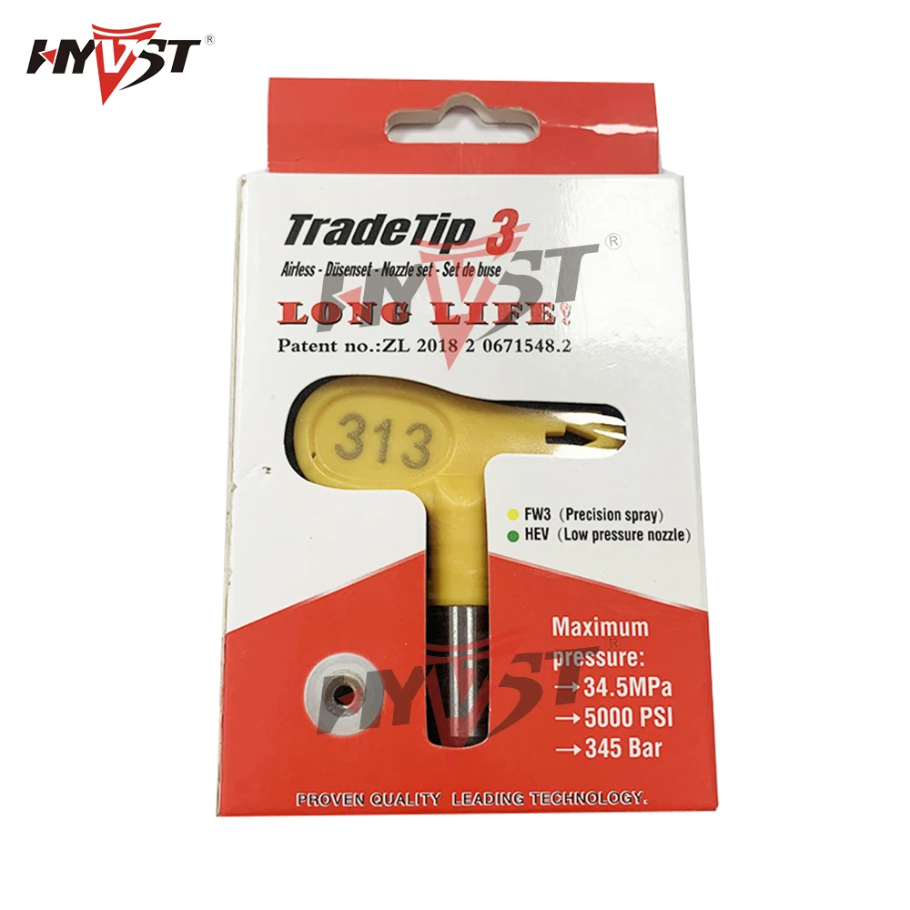 Hyvst Спрей наконечник для безвоздушного оружия точность TradeTip 3 3/4 серии сопла