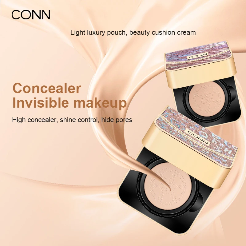 

BB-крем с воздушной подушкой CONN Luxury, для отбеливания, контроль жирности, натуральный консилер, бальзам для пятен, Осветляющий крем для кожи, м...