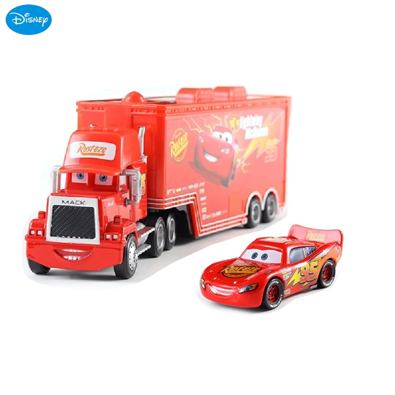 Disney Pixar Cars 3 Молнии Маккуин Джексон шторм Десять букв лошадь Mac Грузовик литья