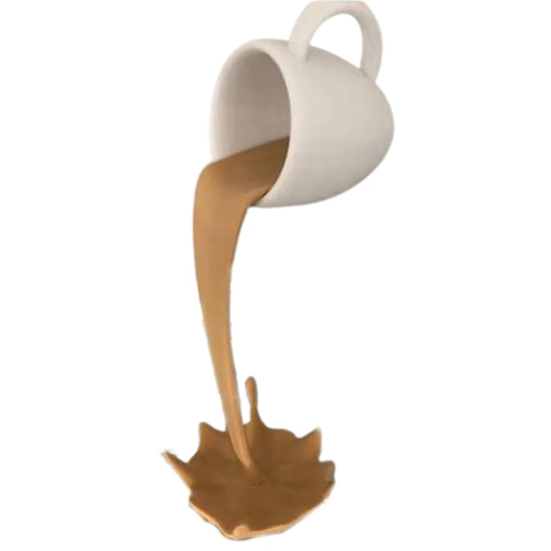 

Creative Suspended Coffee Cup Standing Mug 3D Three-dimensional Coffee Cup Resin Decoration Craft Gift