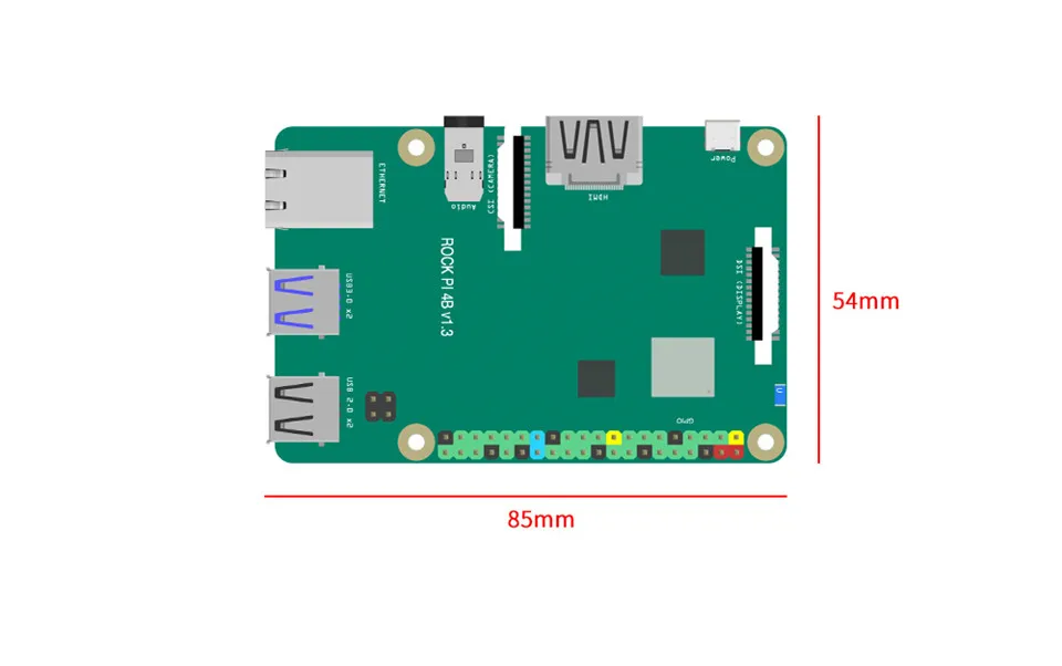 ROCK PI 4A V1.4 Rockchip RK3399 ARM Cortex шесть ядер SBC/одноплатный компьютер совместим с официальным дисплеем Raspberry Pi
