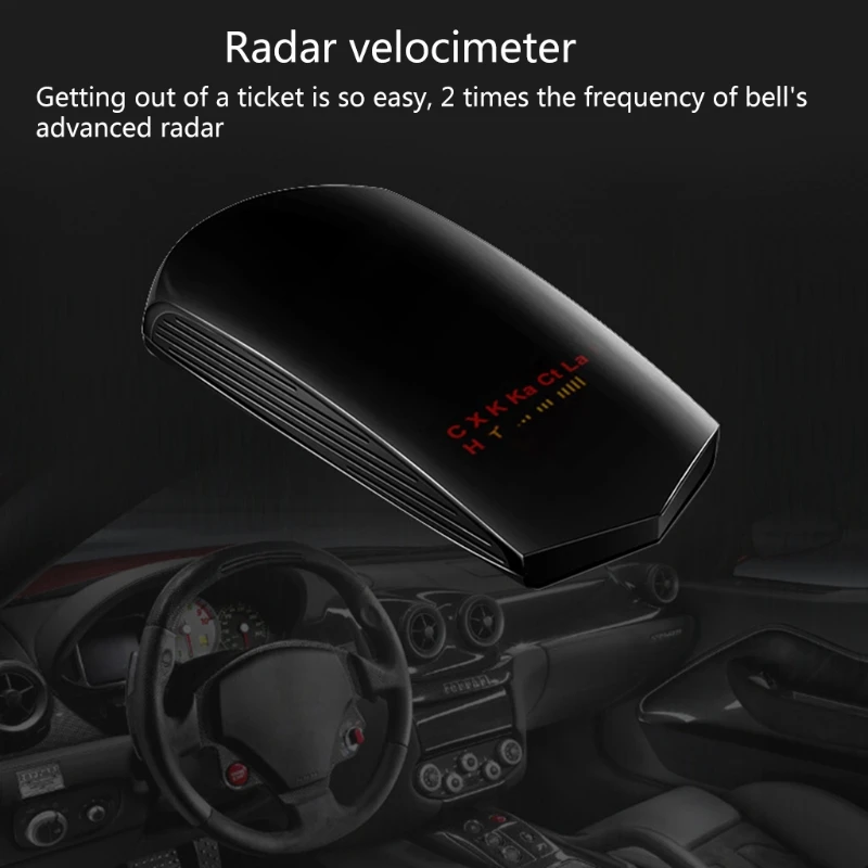 

Автомобильный детектор Ra dar Английский Русский 360 градусов для транспорта V3 скорость голосоПредупреждение 6XDB