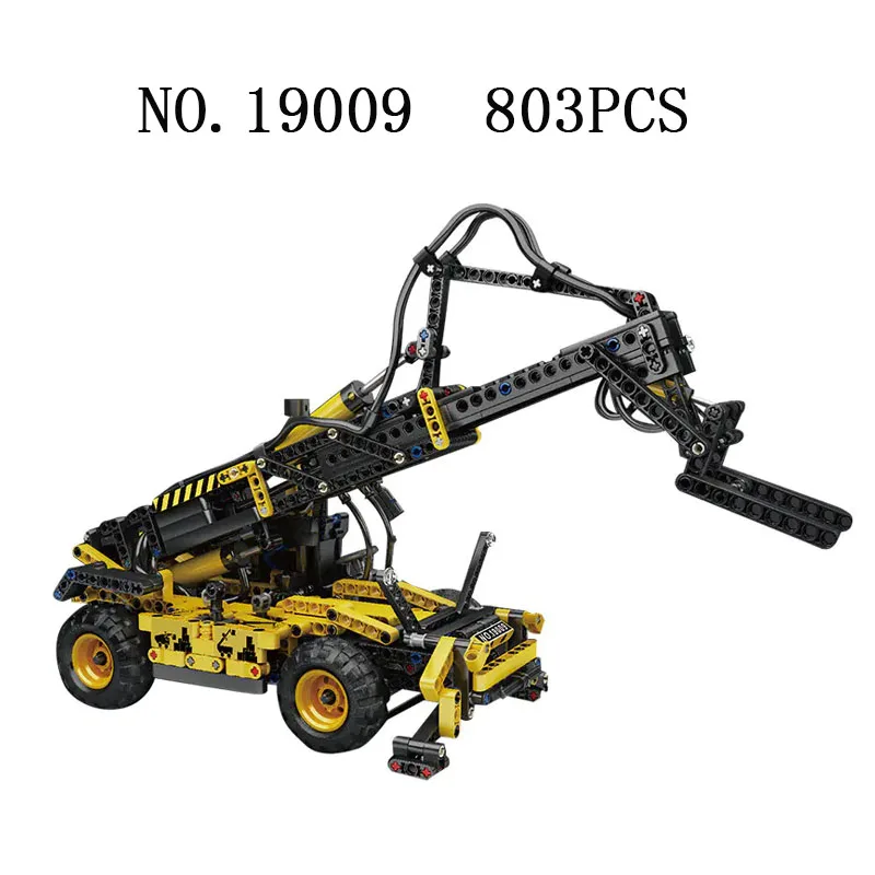 

Building Blocks High-Tech The MOC Pneumatic Telescopic Forklift Truck Model Assembly Bricks Kids Toys Christmas Gifts