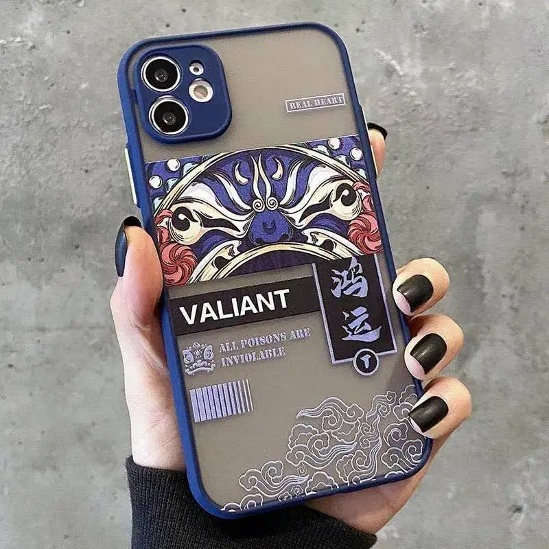 

Apple iPhone 11 12 13 Pro Max Mini Original Skin Feel Protective Cover 7 8 Plus XR X XS MAX Chinese style Case Cover