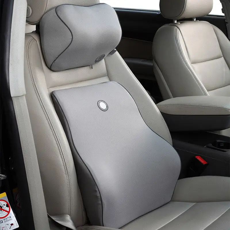 Автомобильная подушка для подголовника шеи с поддержкой поясницы хлопковая