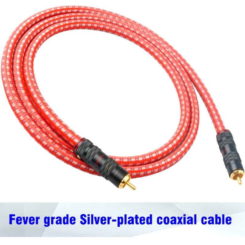 LITON аудиофил Чистая медь посеребренный RCA коаксиальный оптоволоконный кабель