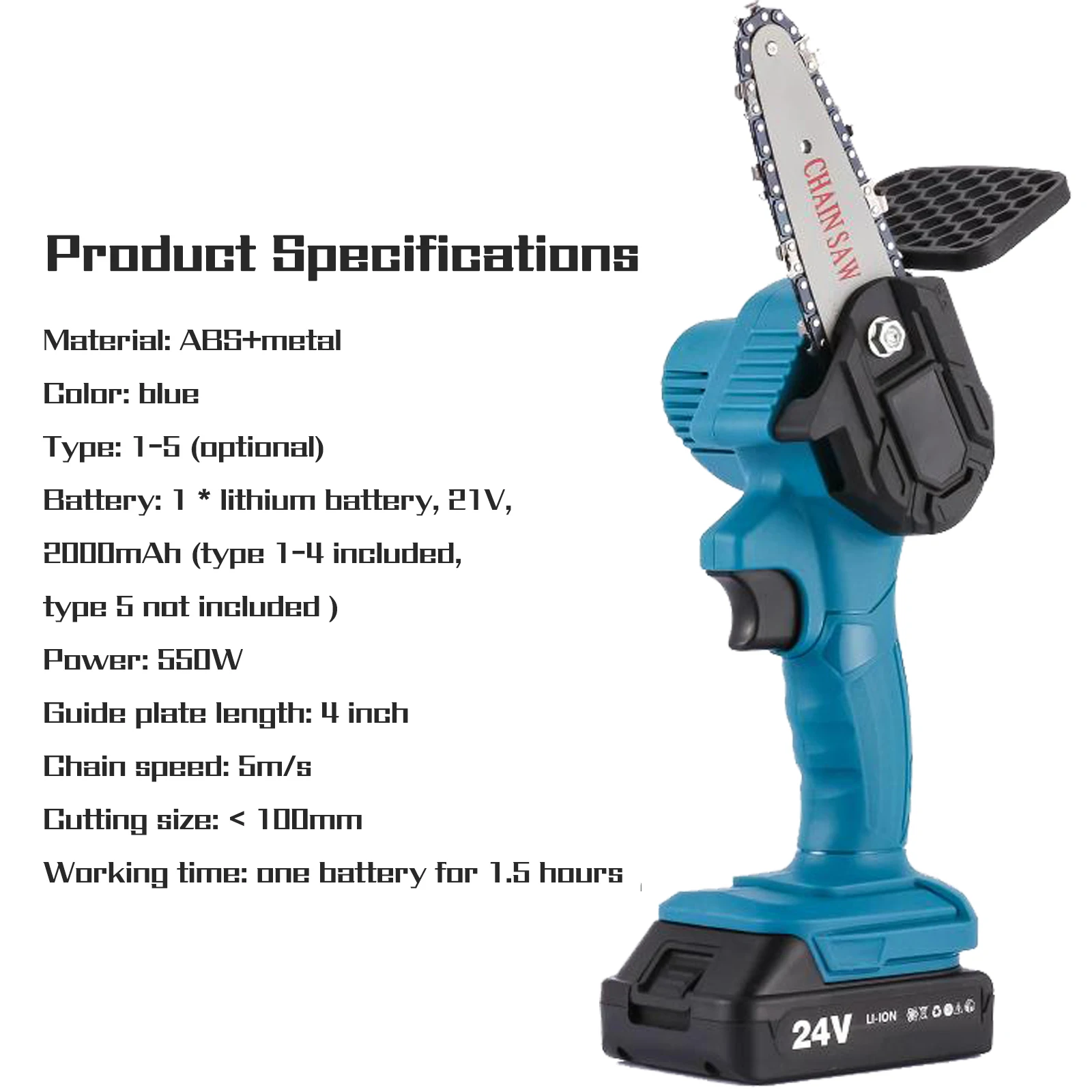 24V Electric Mini Chain Saws Pruning ChainSaw Cordless Garden Tree Logging Trimming Saw For Wood Cutting With Lithium Battery |