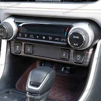 lsrtw2017 for toyota rav4 2019 2020 xa50 car esp seat heat button frame cruiser button trims carbon fiber abs decoration auto