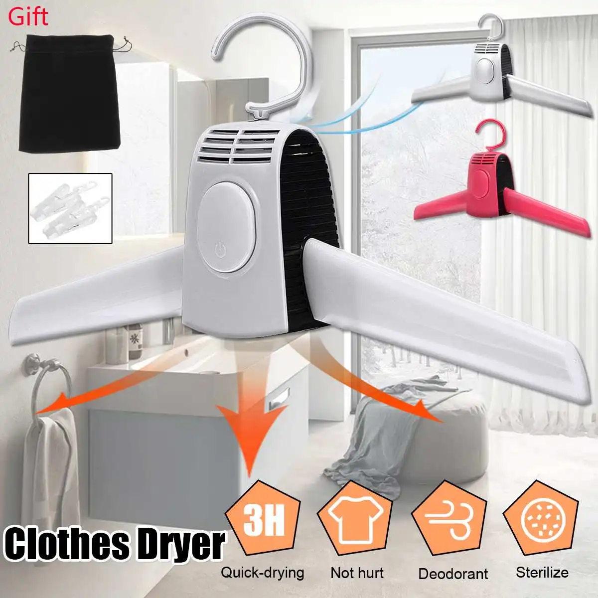 

Portable Electric Clothes Dryer Shoes Clothe Rack hangers foldable Travel Available Clothing Shoes Heater Electric Dryer machine