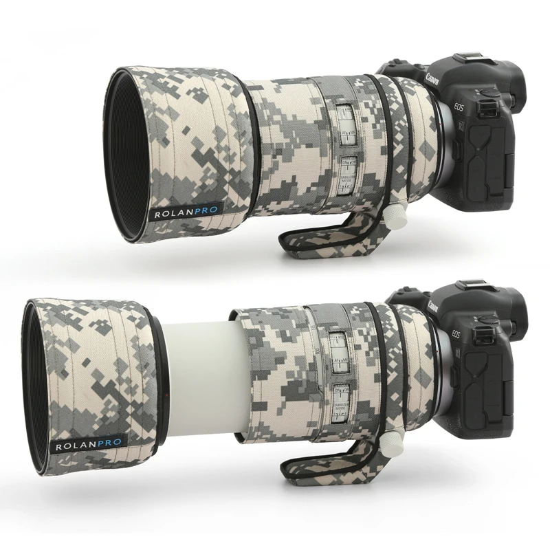 

ROLANPRO Waterproof Lens Coat for Canon RF 70-200mm F2.8 L IS USM Camouflage Rain Cover Lens Protective Sleeve Guns Case