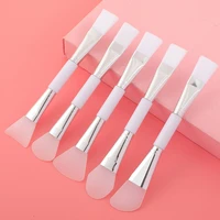 1pcs silicone facial mask brush double ended soft hair cosmetic makeup brushes skin care mixing mask mud brush beauty tools