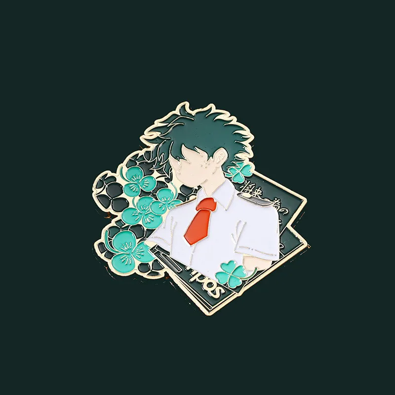 

Classic Anime My Hero Academia Cosplay Badge Cartoon Boku No Hero Academia Brooch Pins Izuku Collection Bags Badges For Backpack