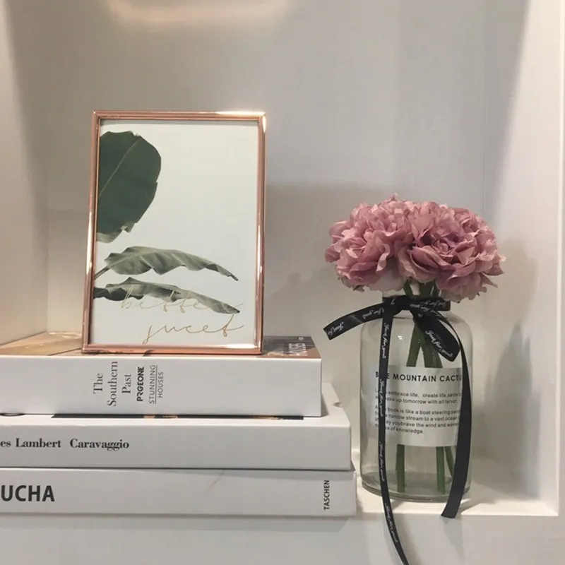 5 шт./Букет Искусственные цветы пиона букет шелковые гортензии для свадьбы День