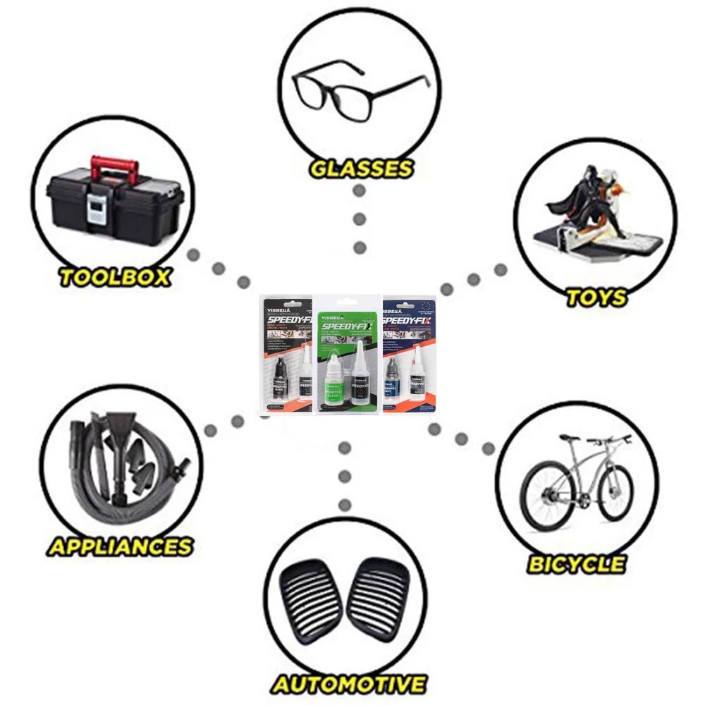 VISBELLA 7 секундный Быстрый фиксация склеивание клей Профессиональный