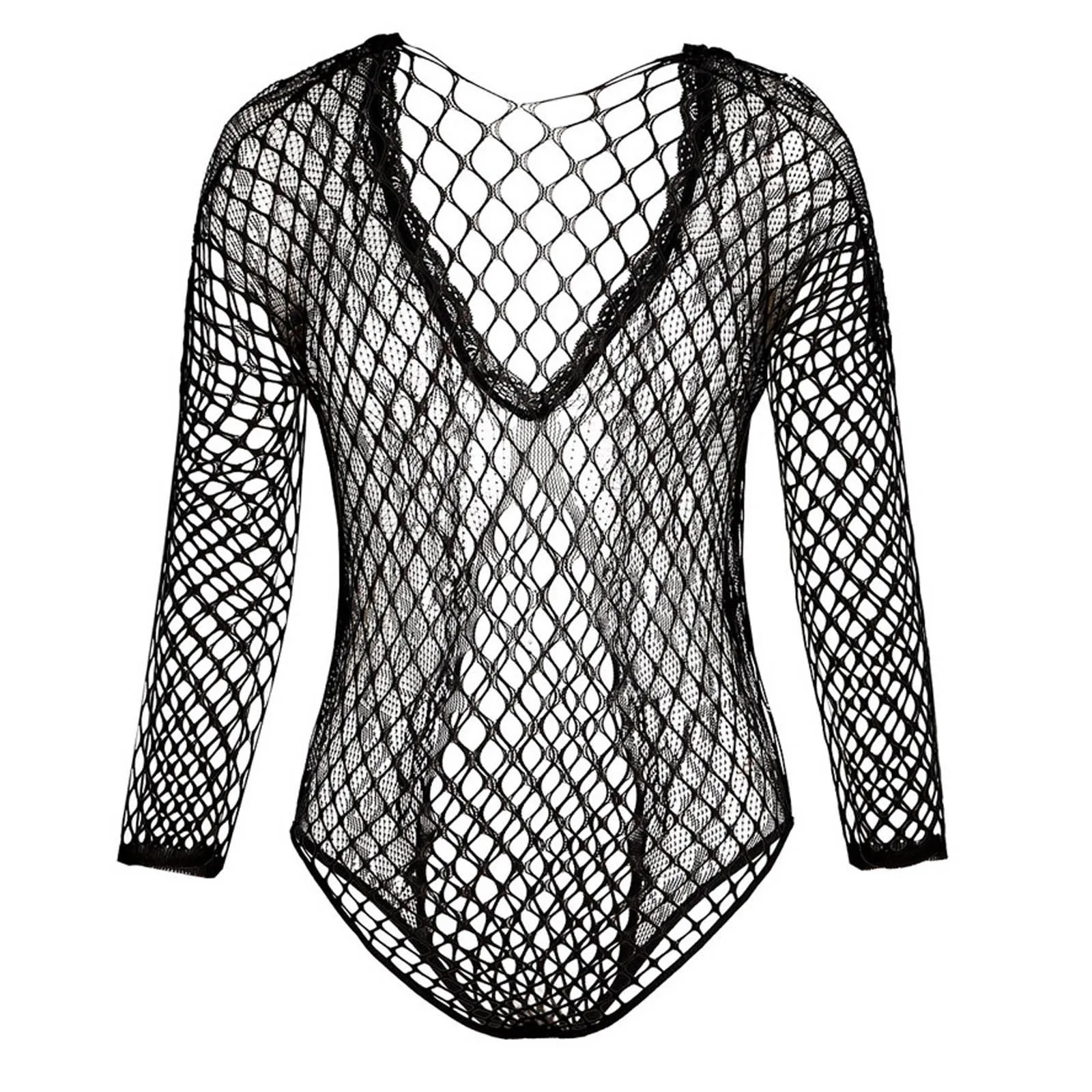 

Lingerie 20201TOP nightwear sexy sleepwear Women's Sexy Perspective Embroidery Fun Hollow Three-point One-piece Underwear femme