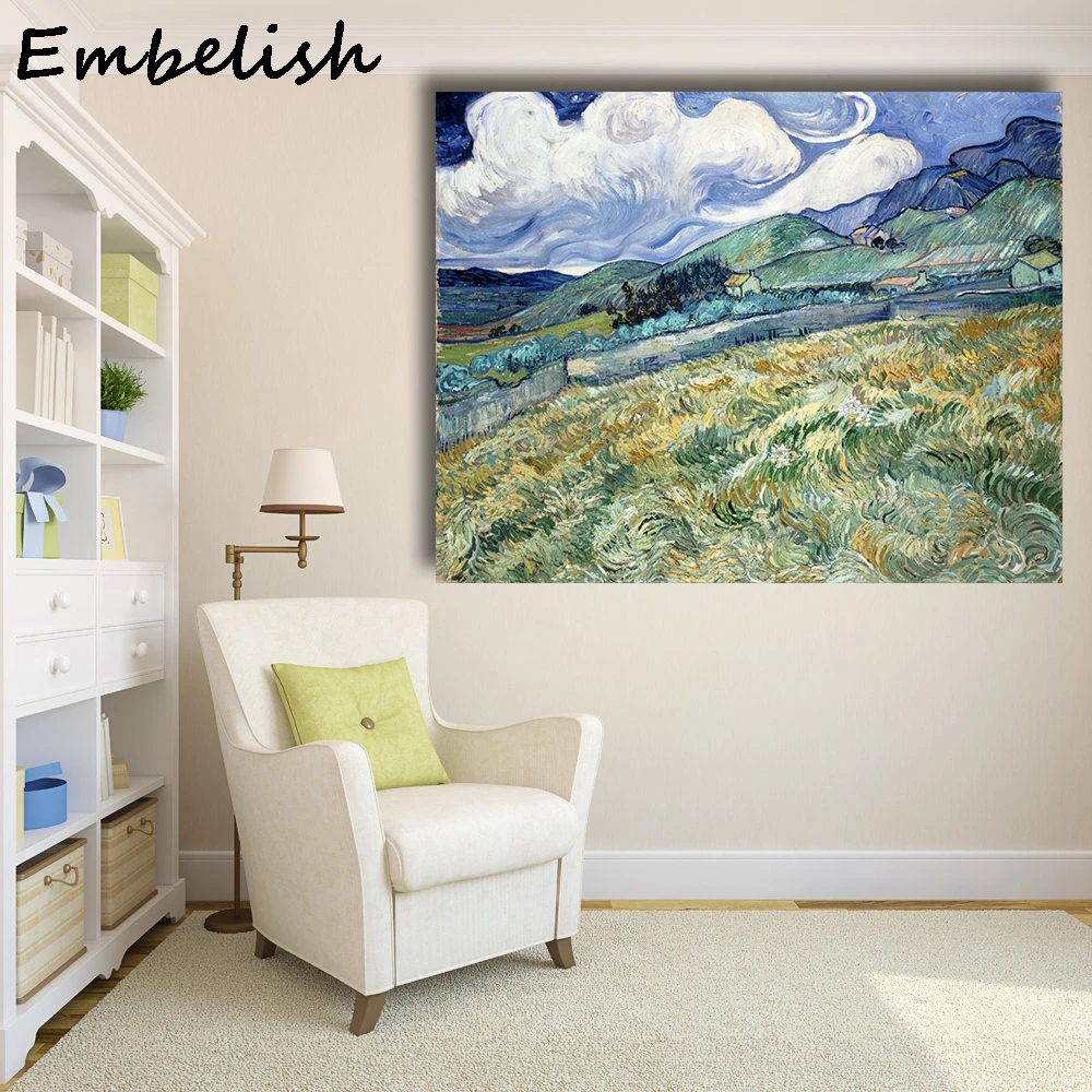 

1 Pieces Modern Landscape Pictures For Living Room Saint Remy HD Canvas Oil Painting Home Decor Wall Art Poster