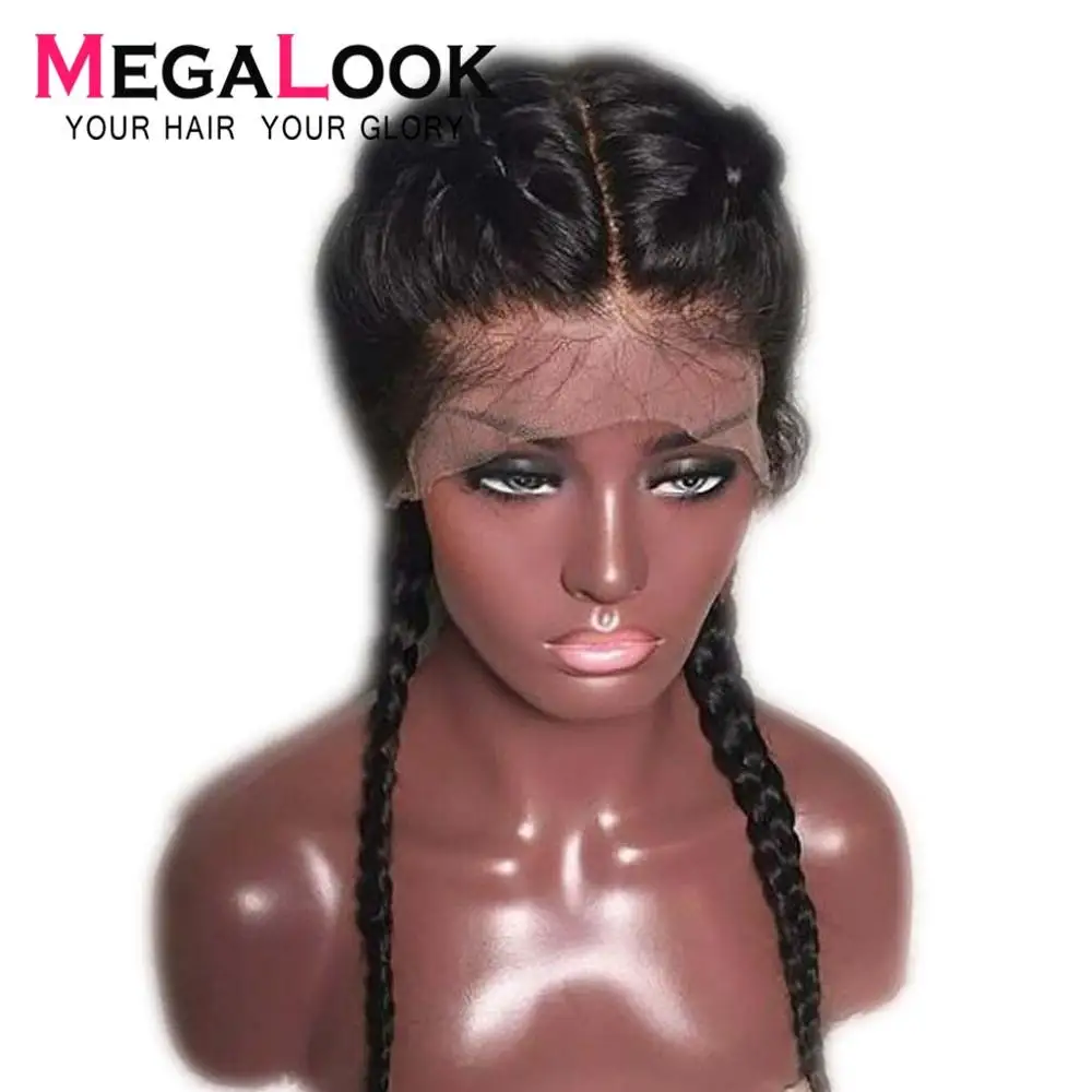Megalook прямые человеческие волосы на кружеве парики Remy 360 парик al предварительно